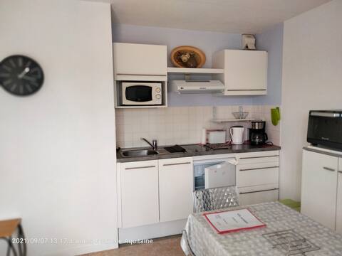 3* studio a stone's throw from shops and thermal baths