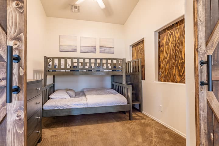 Camas individuales con literas completas 