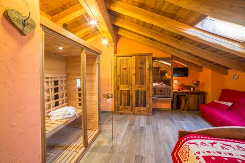 Suite with private sauna and emotional shower