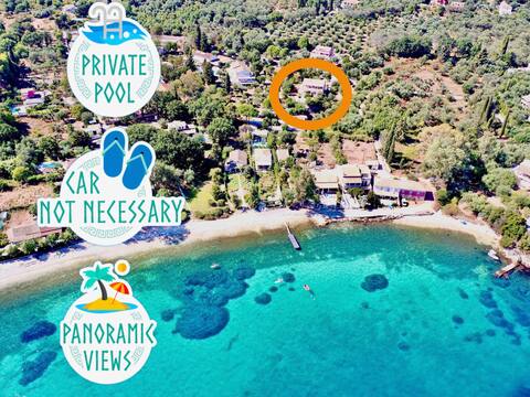 Beach Villa Petros with private pool