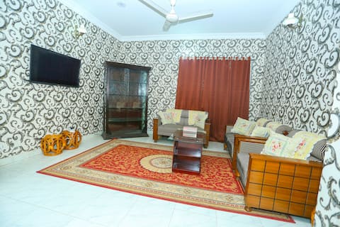 Three bedrooms fully furnished Air-conditioned Apt