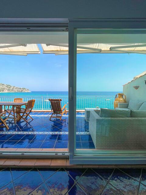 "Blue Terrace": apartment in villa in Caminia