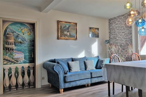 3 bedrooms apartment, WiFi, kitchen, car parking