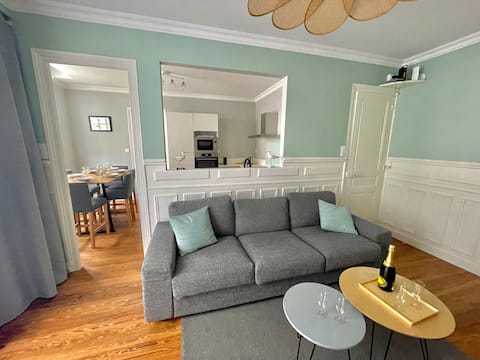 Top Airbnb: Les Glaciers, 68 m², by the sea, 3 bedrooms, 3-star rating in Mers Les Bains