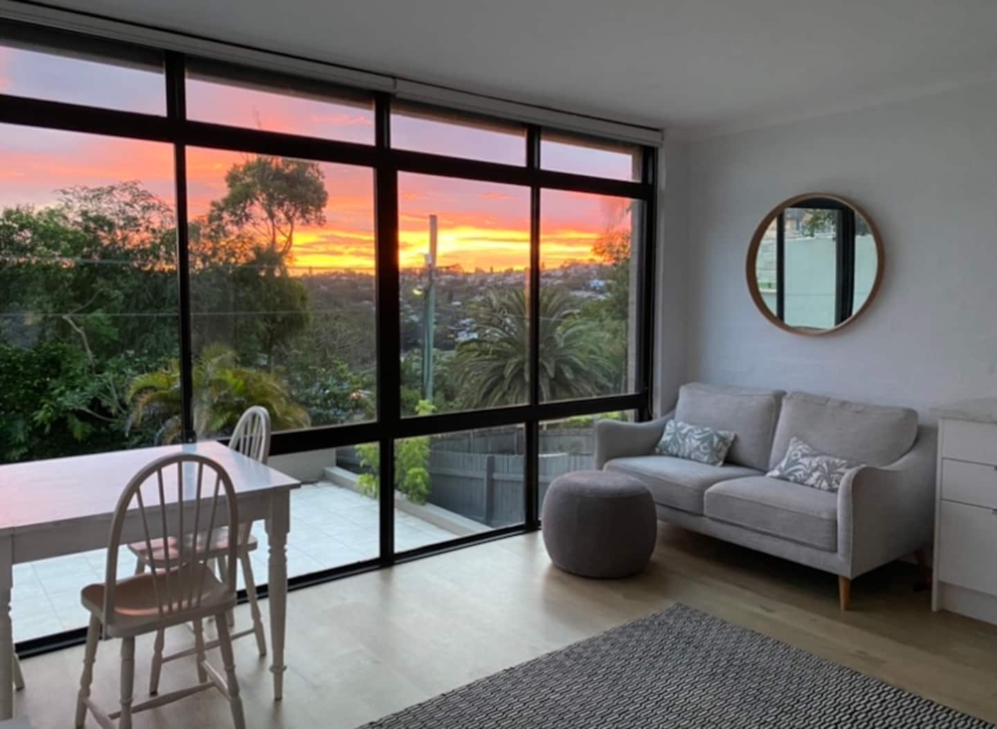 Living room of the Gorgeous 1 bed flat in Fairlight.