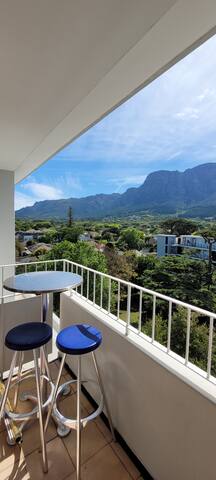 Centrally located apartment with mountain views