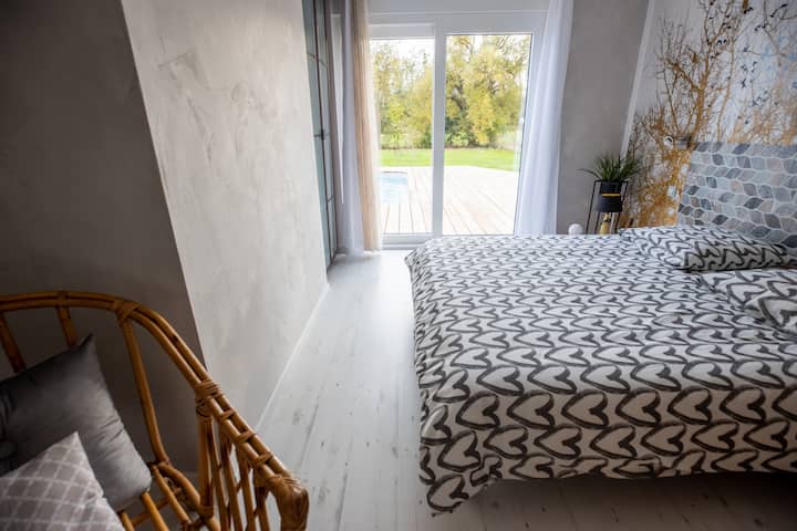 Double Room with Garden and Pool Views