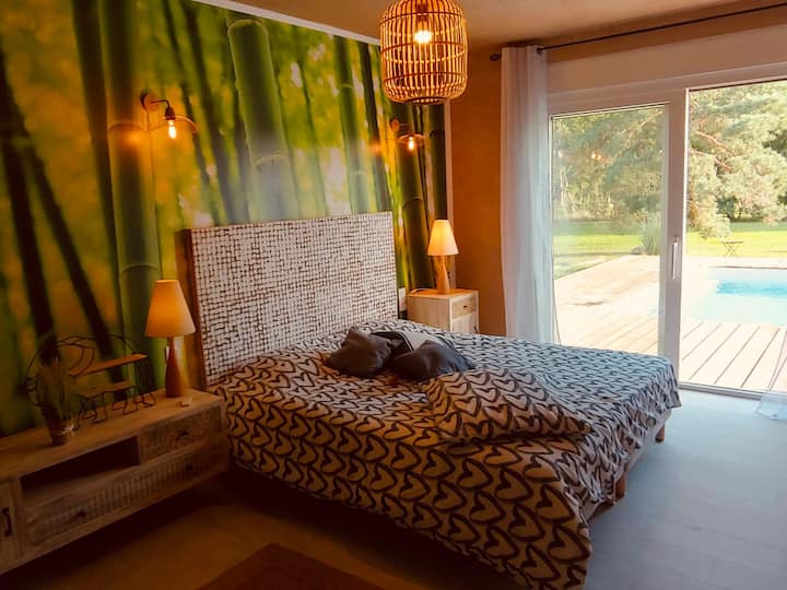 Double Room with Garden and Pool Views