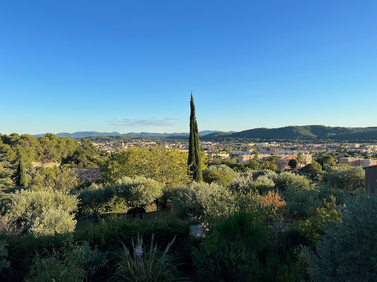 Panoramisch uitzicht op Draguignan