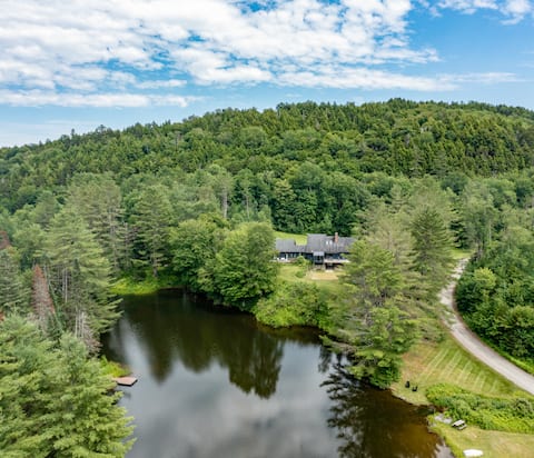 Spacious Mountain Retreat on Pond - Pet Friendly