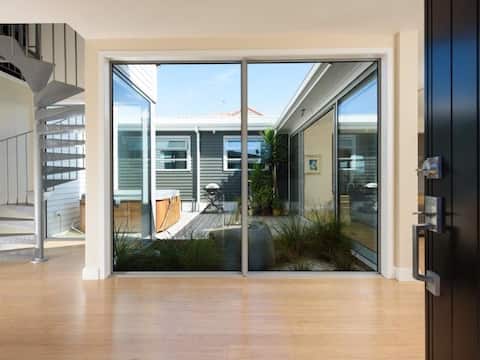 Steps to Papamoa Beach | Spa Pool + Games