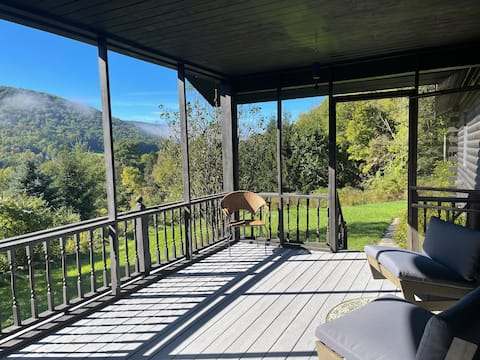 Mountain Top Modern Log House
