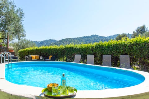 Villa on a farm with a private pool