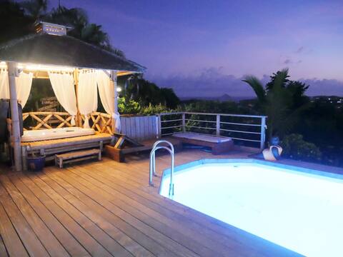 Charming Creole villa pool-spa-jardin