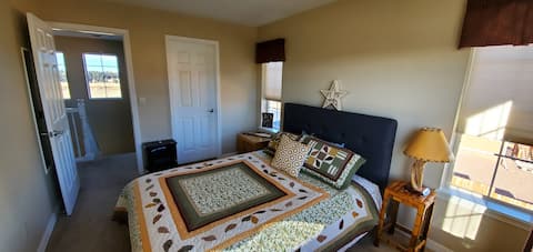 Base Camp: Mountain View Queen Bed in Hilltop Home