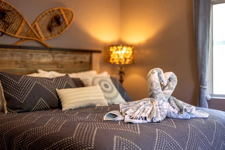 Bedroom 1 with King Bed and Ensuite Bath