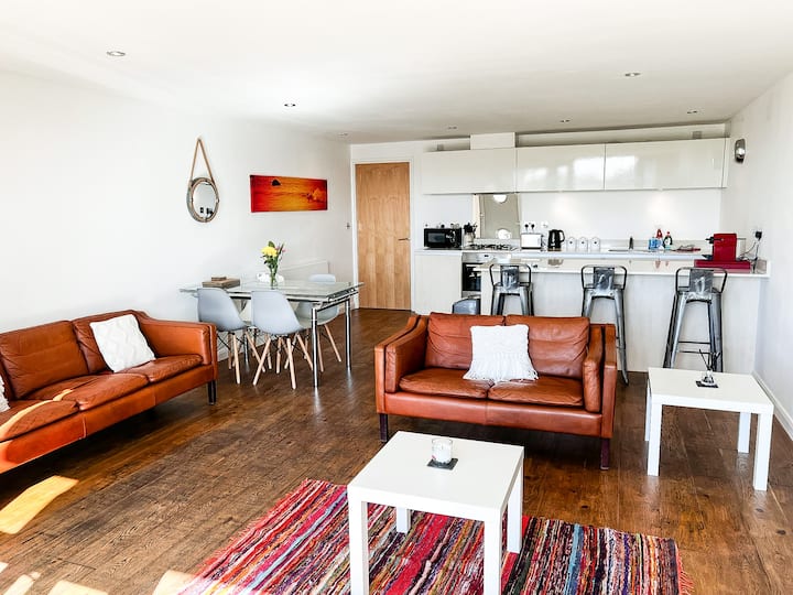 10 Zinc Modern apt, amazing Fistral view & sunsets Apartments for