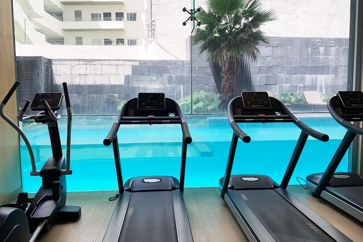 Lux Condesa: 360ºRooftop + King Bed +A/C+Pool+Gym gallery image 3