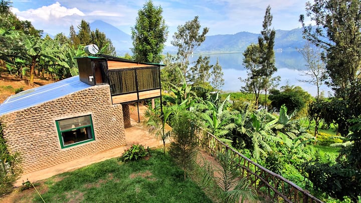House For Renting Ruhango Banana House at Lake Ruhondo - Cottages for Rent in Ruhengeri, Northern ...