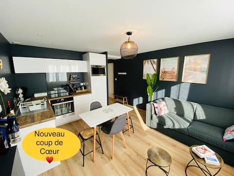 Popular Airbnb listing: 💫SUPERB ground floor apartment, Lorient center, NEW, fully EQUIPPED💫 in Lorient