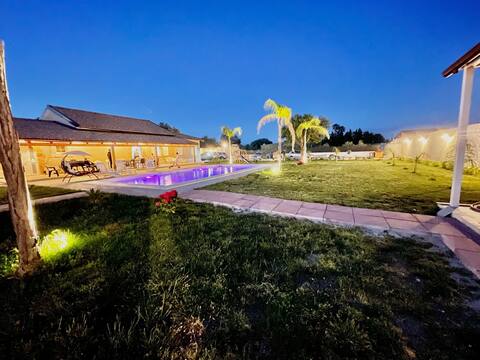 Villa Nunzia with pool, sauna and hot tub.