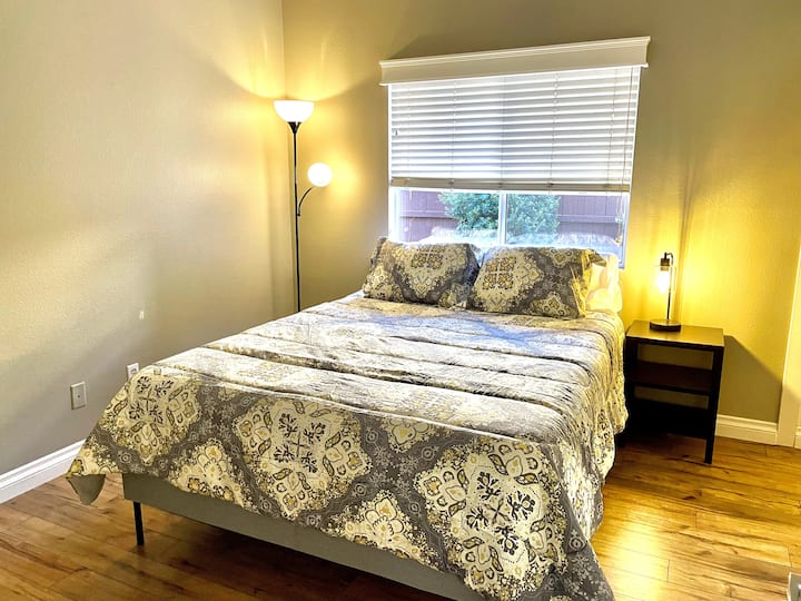 Down Stairs Bedroom with Queen Bed