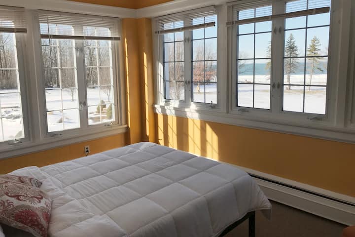 Imola, seen in winter. Know for spectacular light. One of seven family room beds, a queen. Shared bathroom. 