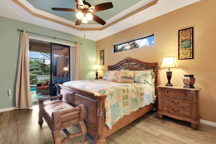 Dhomë gjumi kryesore me banjë kryesore me krevat dopio "King"