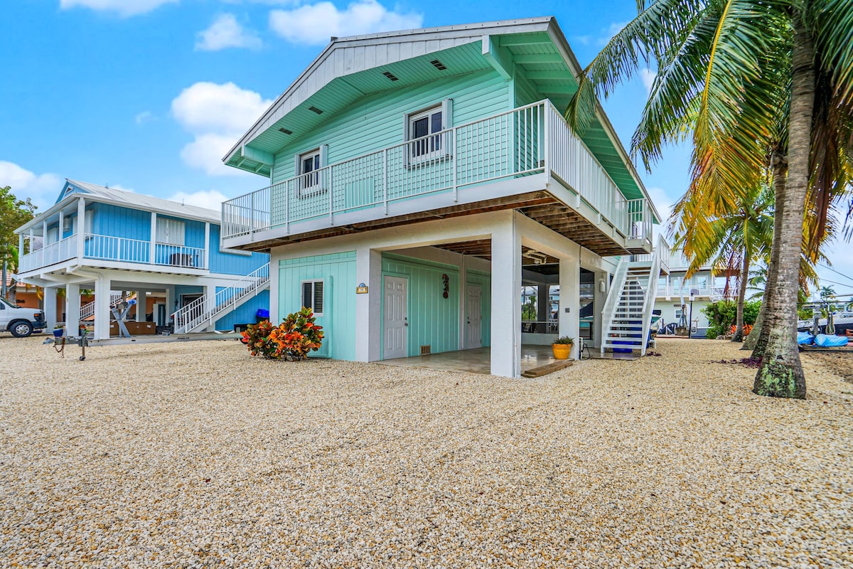 Waterfront Home with screened patio and hot tub Key Largo, Florida Vacation Rentals HiChee