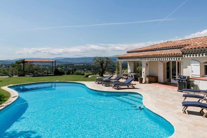 Romantic Villa With Exceptional View Absolute Calm - Mougins