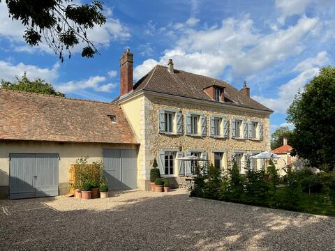 Village house with garden