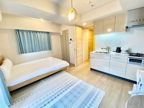 【7 mins walk】Akasaka-mitsuke/Free WiFi/max 2guests