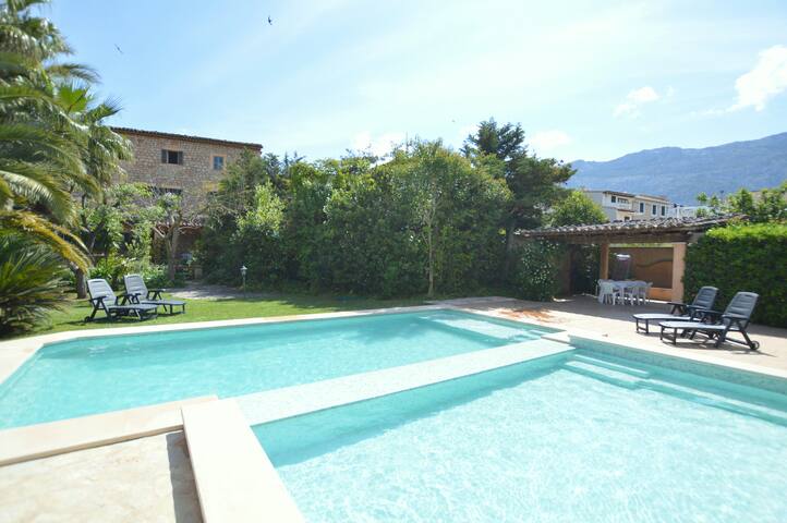 L’Horta – Villa en Sóller con BBQ y piscina.