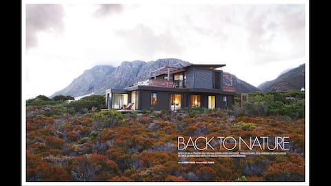FYNBOS GLASSHOUSE   unique modern (150m to beach)