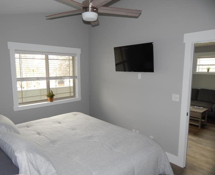 Bedroom includes at 42" mounted Samsung LED Smart TV with Netflix, Hulu and 500 local/national channels. 