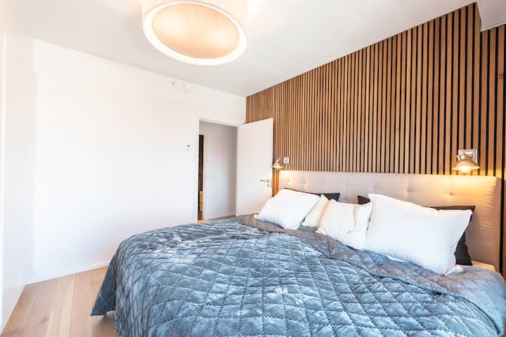 Chambre numéro 1 avec lit DUX incroyable 220 cm x 200 cm