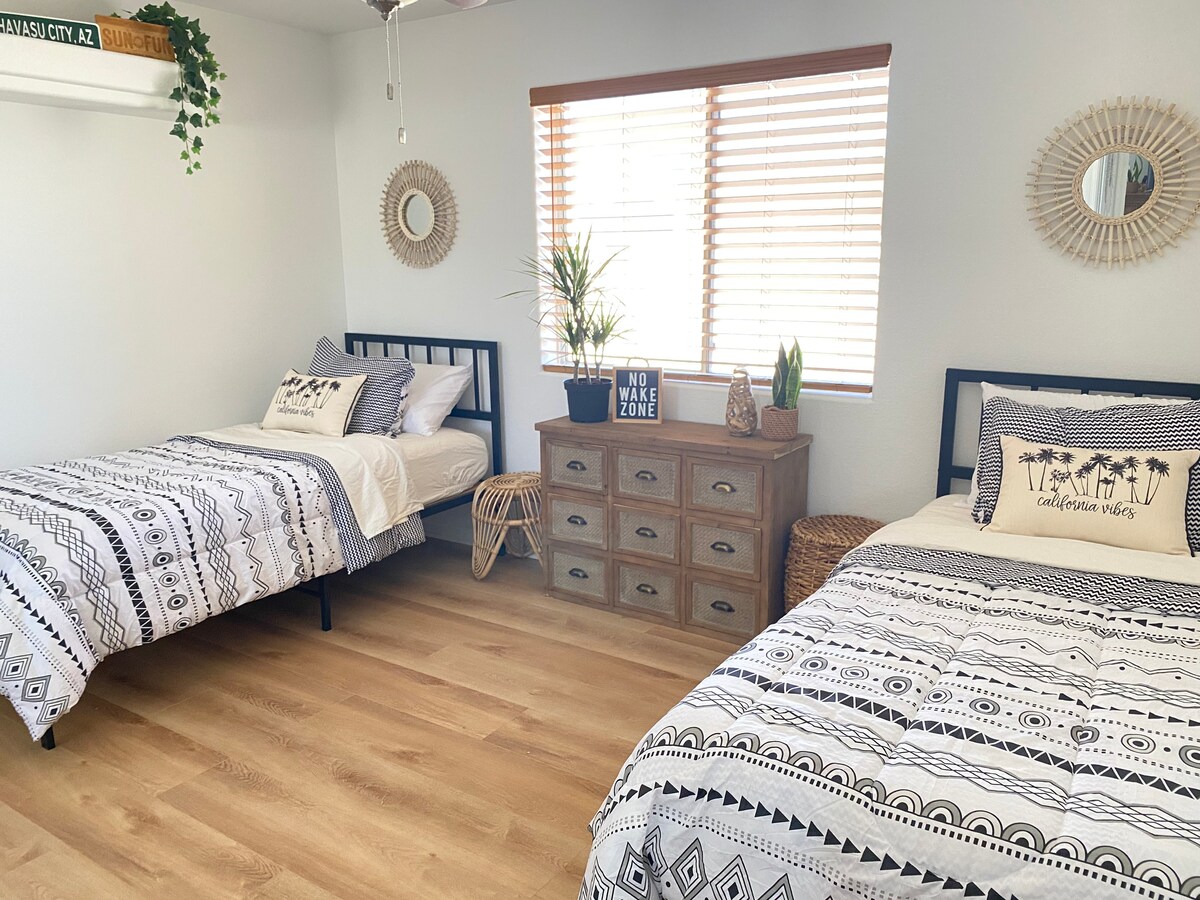 Chumba cha kulala 2 na vitanda viwili pacha