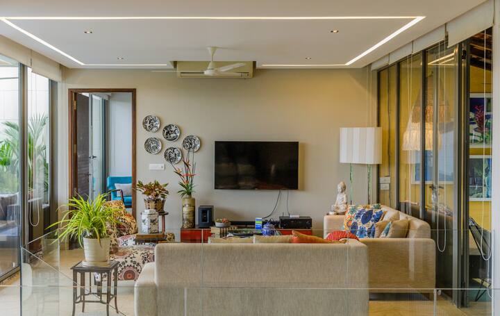 Living Lounge with TV