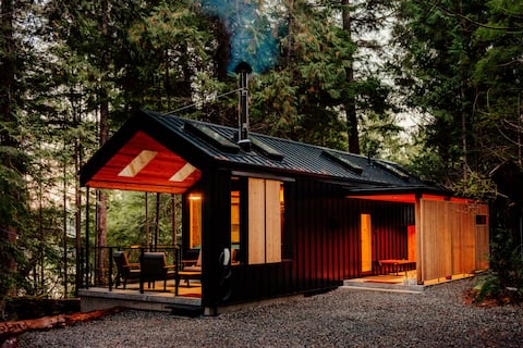 Successful Airbnb property: Peace Cabin - private waterfront forest retreat in Alberni Clayoquot C