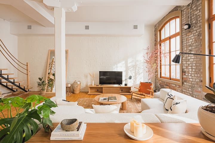 Stunning 3BR Old Port Loft, with private terrace.