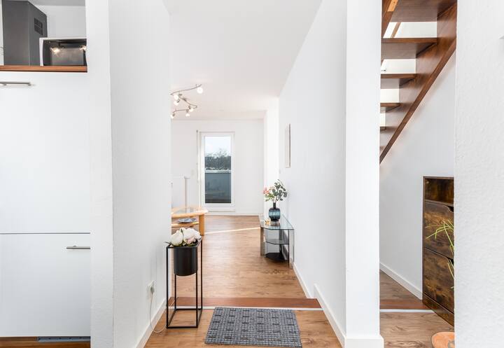 Chic App. En Duplex Central Avec Vue Sur La Ville - Saarbrücken