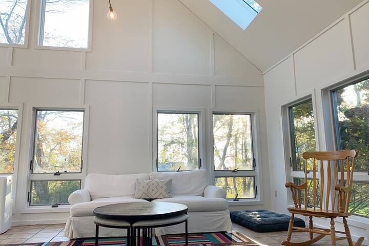 Sun-drenched, open layout with tranquil koi pond gallery image 5