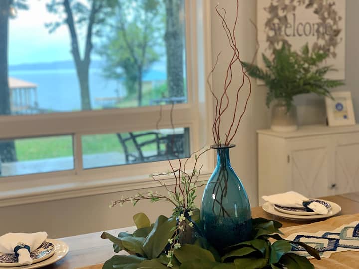 Three Oaks Waterfront Home On Lake Palestine - Waterpark at The Villages, Flint