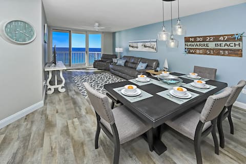 Popular Airbnb listing: Newly remodeled 3/2 gulf front; SeaGlass Serenity in Navarre Beach