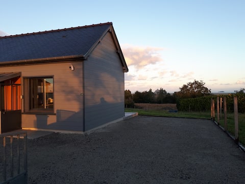 The little house overlooking Mont Saint Michel
