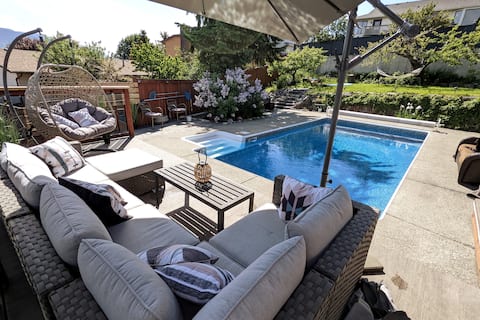 Vernon With a View | Family Home Pool + Hot Tub