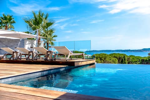 Luxury villa magic view Saint Tropez Golfe