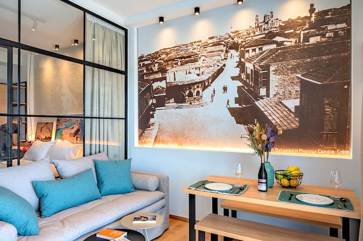 Charming 5thfloor Apartment With Balcony & Parking - Heraclión