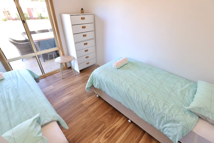 Our 4th Bedroom consist of two single beds at Town Central on Ryan.