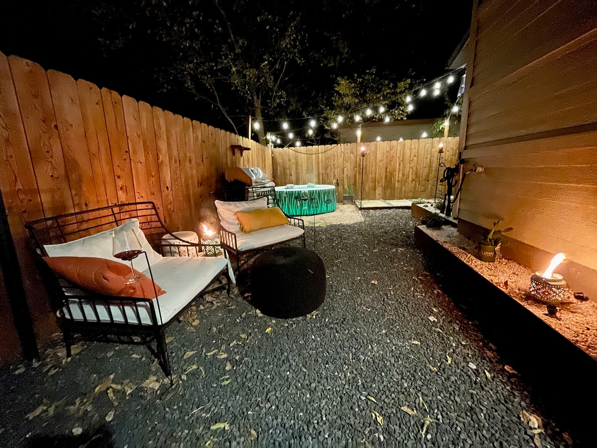 Modern East 7th House with Private Hot Tub & Yard